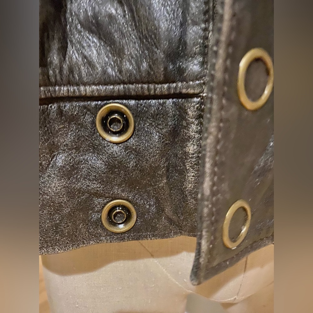 Mike & Chris Black Leather Men's Jacket - Picture 9 of 12